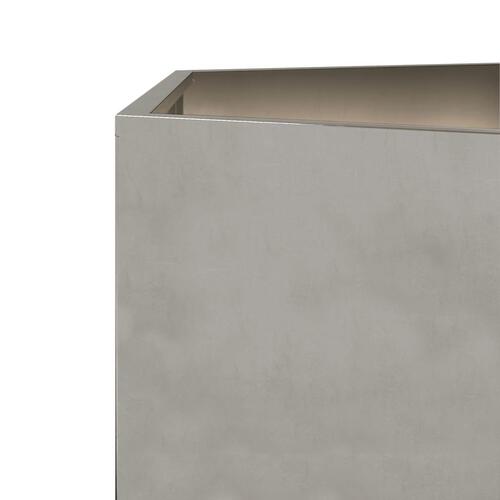 Havekrukker 2 stk 46x40x45 cm sekskantet rustfrit stål sort