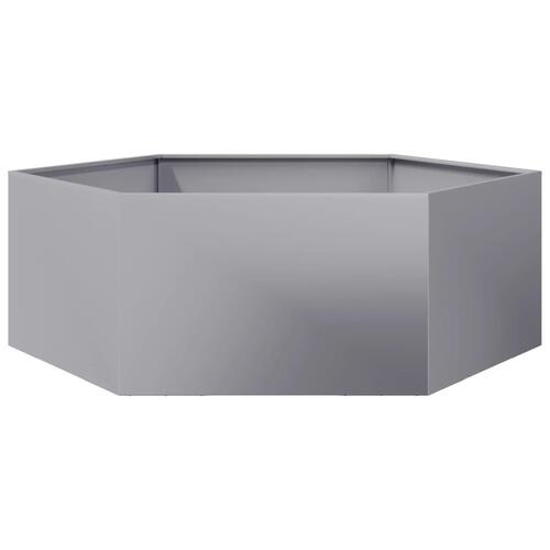 Plantekasse 138x120x45 cm sekskantet galvaniseret stål