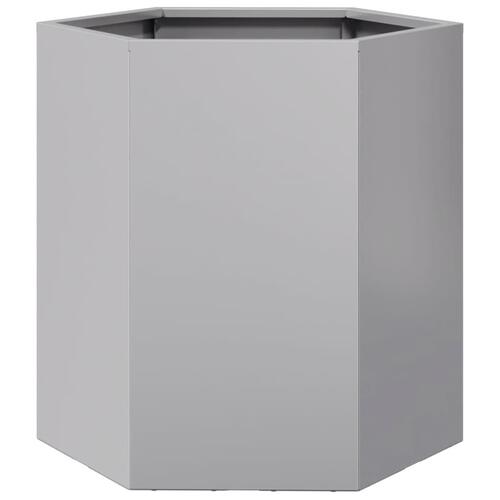 Plantekasse 46x40x45 cm sekskantet galvaniseret stål
