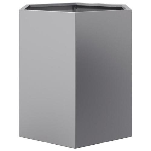 Plantekasse 46x40x45 cm sekskantet galvaniseret stål