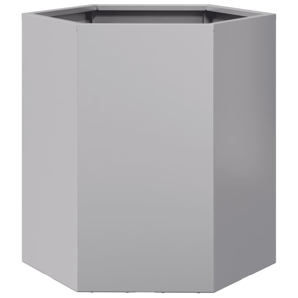 Plantekasse 46x40x45 cm sekskantet galvaniseret stål