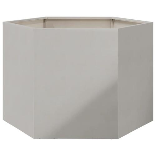 Plantekrukke 69x60x45 cm sekskantet rustfrit stål