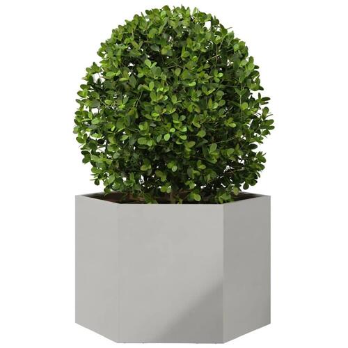 Plantekrukke 69x60x45 cm sekskantet rustfrit stål