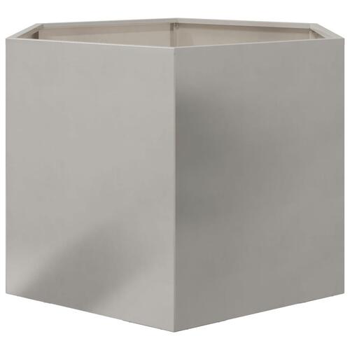 Plantekrukke 69x60x45 cm sekskantet rustfrit stål