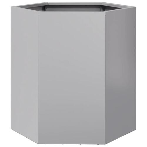Havekrukker 2 stk 46x40x45cm sekskantet galvaniseret stål sort