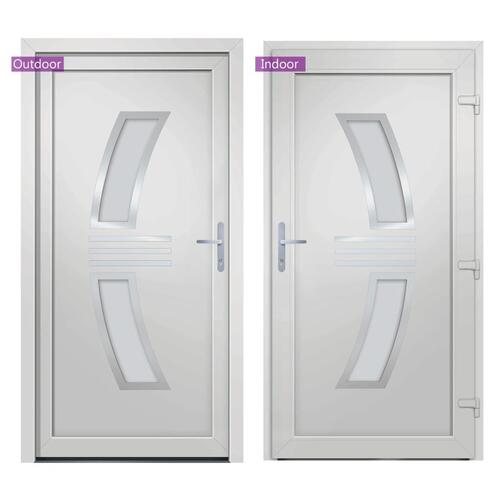 Hoveddør 98x208 cm PVC hvid