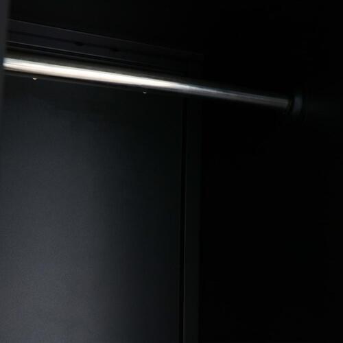 Metalskab industriel stil 90 x 45 x 180 cm