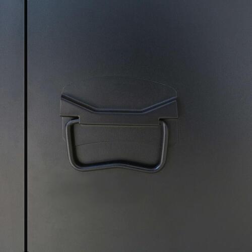 Metalskab industriel stil 90 x 45 x 180 cm