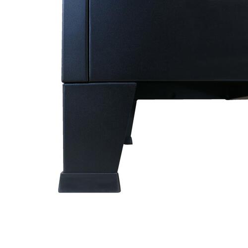 Metalskab industriel stil 90 x 45 x 180 cm