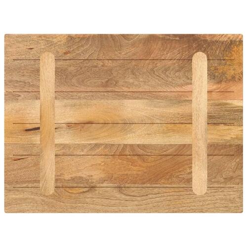Bordplade 80x70x3,8 cm rektangulær massivt mangotræ