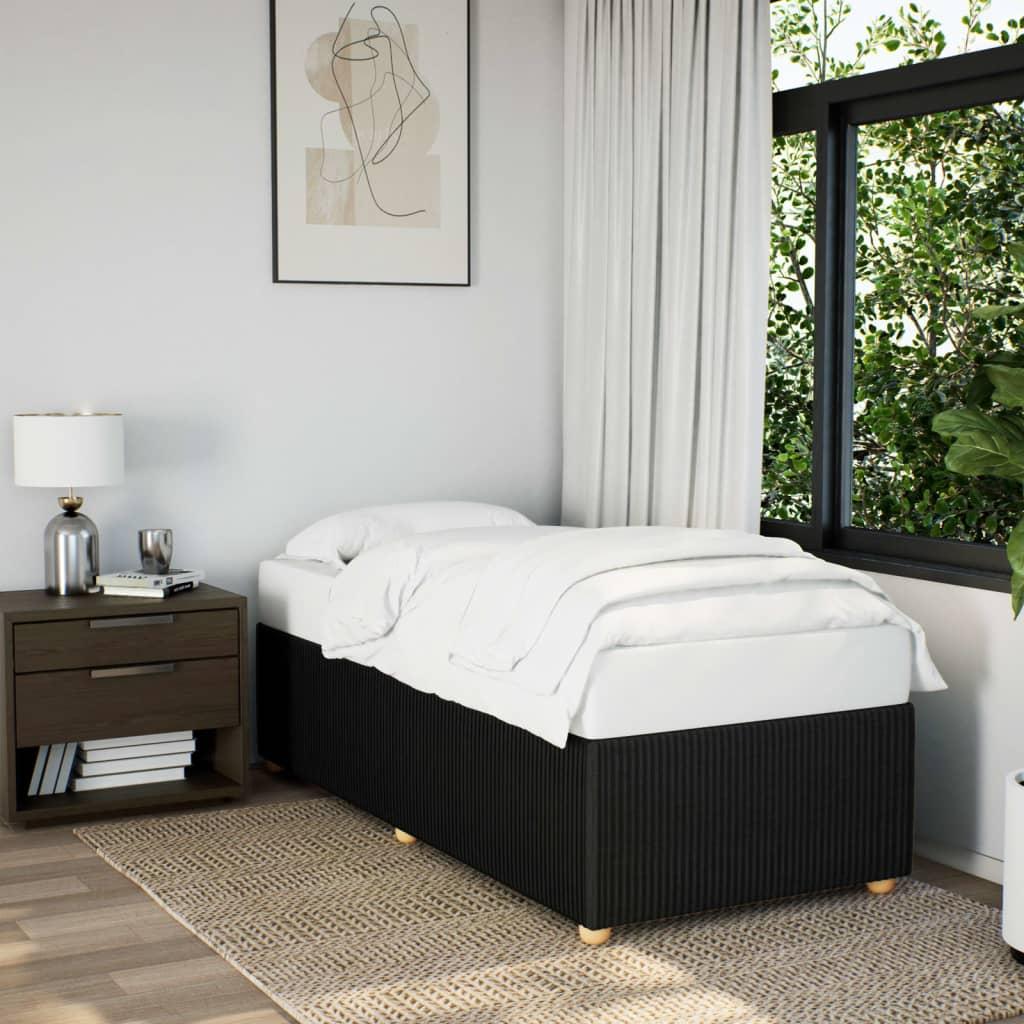 Sengeramme uden madras 90x200 cm stof sort billede