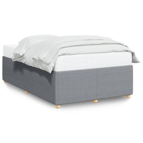 Sengeramme uden madras 120x190 cm stof enkeltseng lysegrå