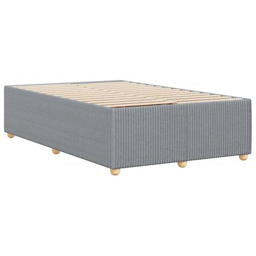 Sengeramme uden madras 120x190 cm stof enkeltseng lysegrå