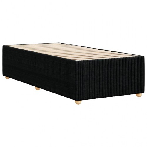 Sengeramme i sort stof 100 x 200 cm