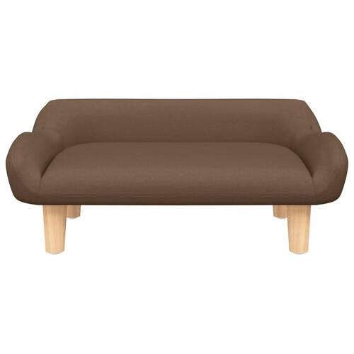 Hundeseng 70x40x24 cm stof brun