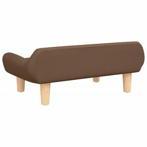 Hundeseng 70x40x24 cm stof brun