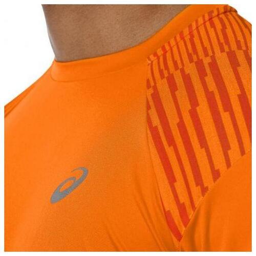 Kortærmet T-shirt til Mænd Asics fuzeX TEE Orange XS