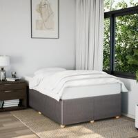 Sengeramme uden madras 120x190 cm stof gråbrun