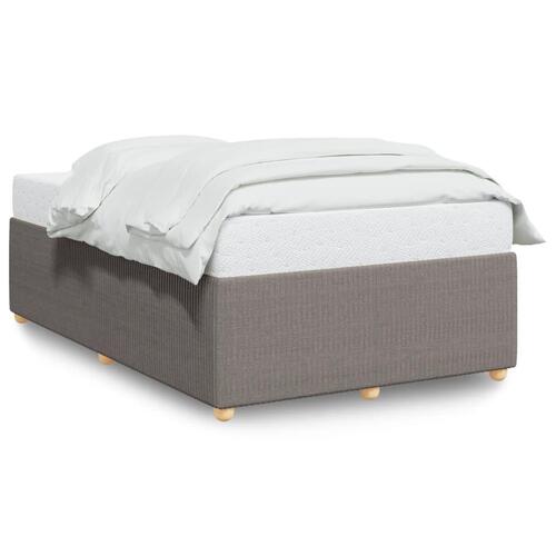 Sengeramme uden madras 120x190 cm stof gråbrun