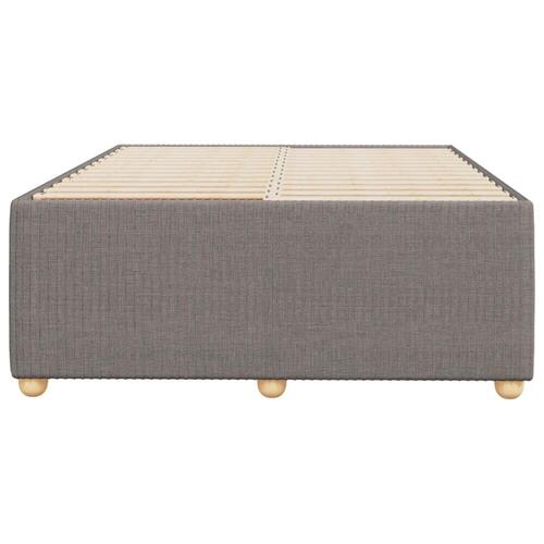 Sengeramme uden madras 120x190 cm stof gråbrun