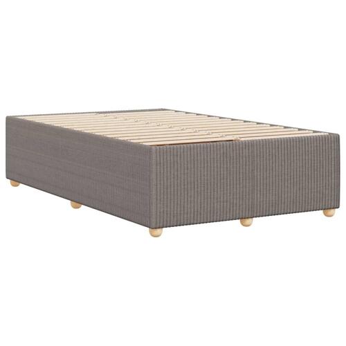 Sengeramme uden madras 120x190 cm stof gråbrun