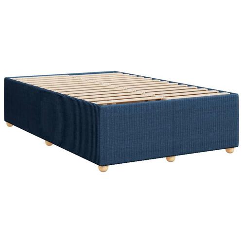 Sengeramme uden madras 120x190 cm stof blå