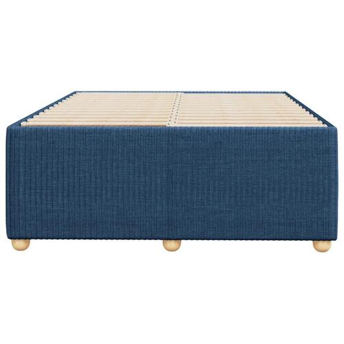 Sengeramme uden madras 120x190 cm stof blå