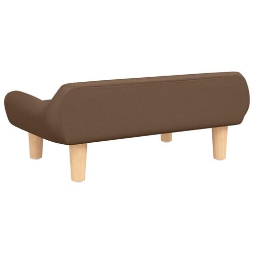 Sofa til børn 70x40x24 cm stof brun