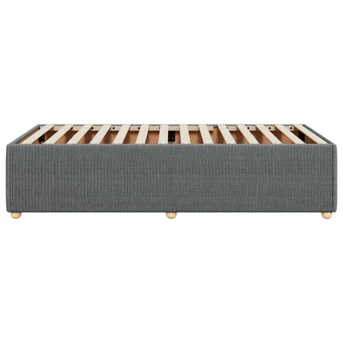 Sengeramme uden madras Mørkegrå 90x200 cm Stof