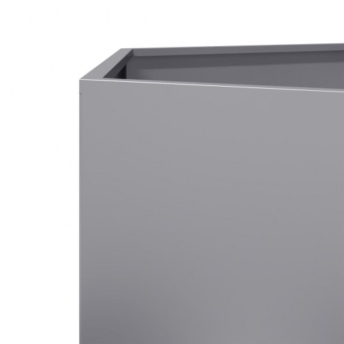 Sekskantet plantekasse 69 × 60 × 45 cm i galvaniseret stål - uden bund