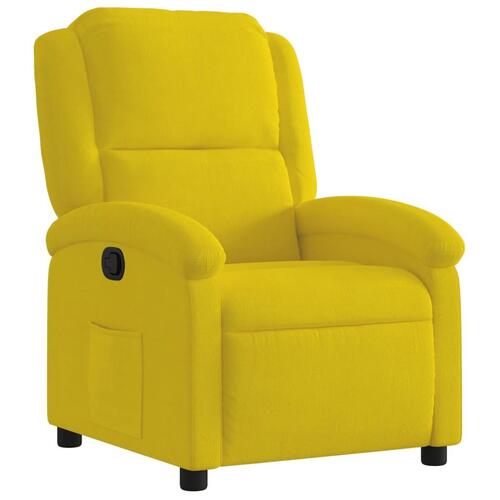 Lænestol velour gul