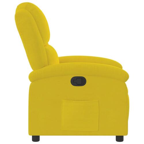 Lænestol velour gul