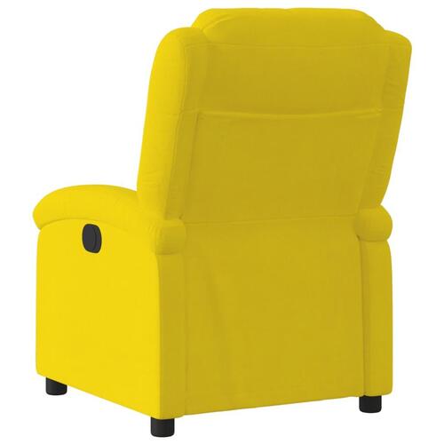 Lænestol velour gul