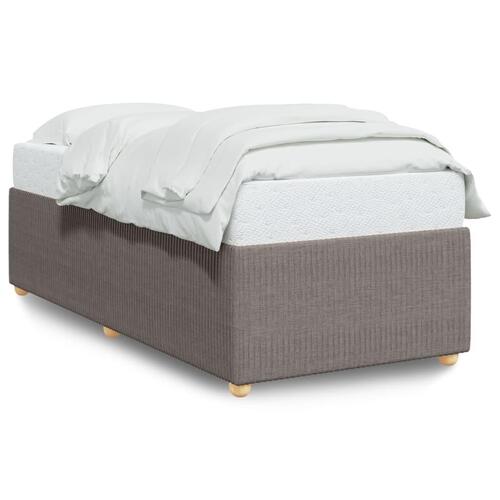 Sengeramme uden madras Taupe 100x200 cm Stof