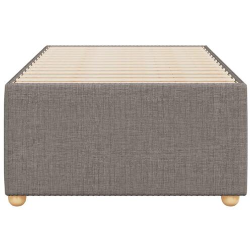 Sengeramme uden madras Taupe 100x200 cm Stof