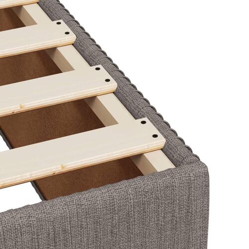 Sengeramme uden madras Taupe 100x200 cm Stof