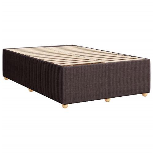 Sengeramme uden madras 120x190 cm stof mørkebrun