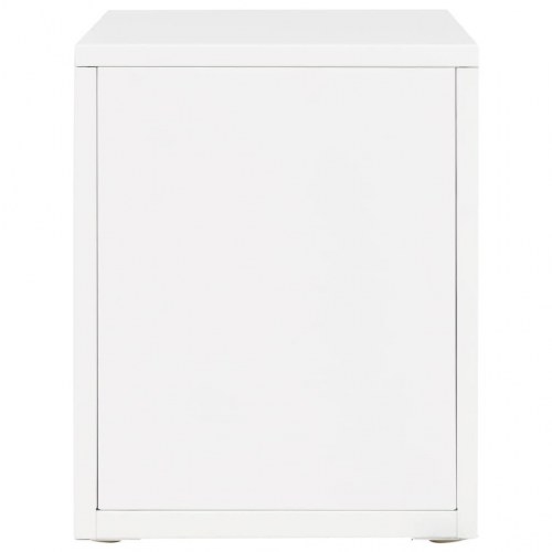 Arkivskab med 5 skuffer metal 28 x 35 x 35 cm hvid