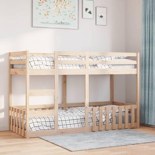 Køjeseng 75x190 cm massivt fyrretræ
