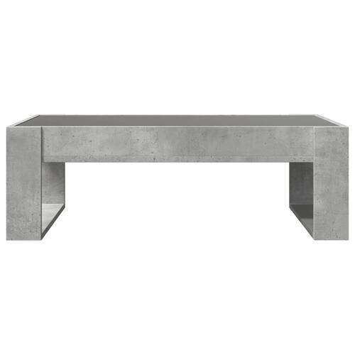 Sofabord med Infinity LED-lys 90x53x30 cm betongrå
