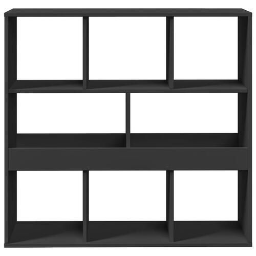 Rumdeler 100x33x94,5 cm konstrueret træ sort