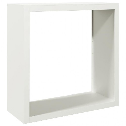 Brændestativ i stål - 100 × 40 × 100 cm, hvid