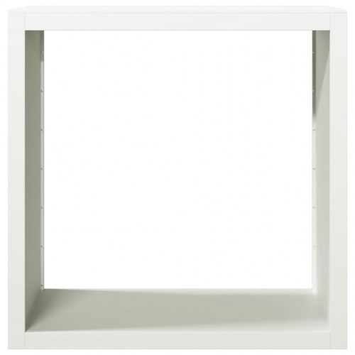 Brændestativ i stål - 100 × 40 × 100 cm, hvid