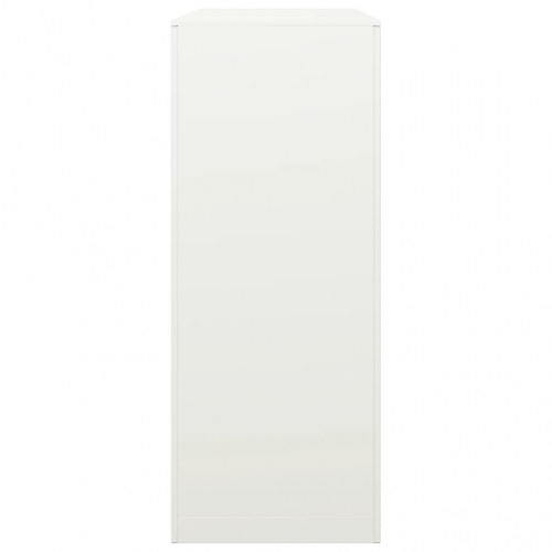 Brændestativ i stål - 100 × 40 × 100 cm, hvid