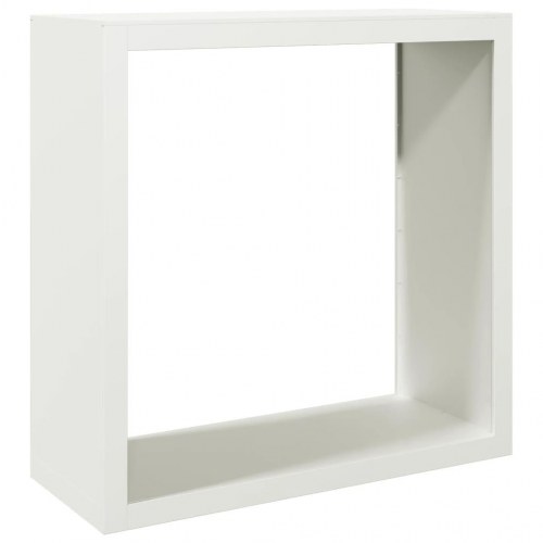 Brændestativ i stål - 100 × 40 × 100 cm, hvid