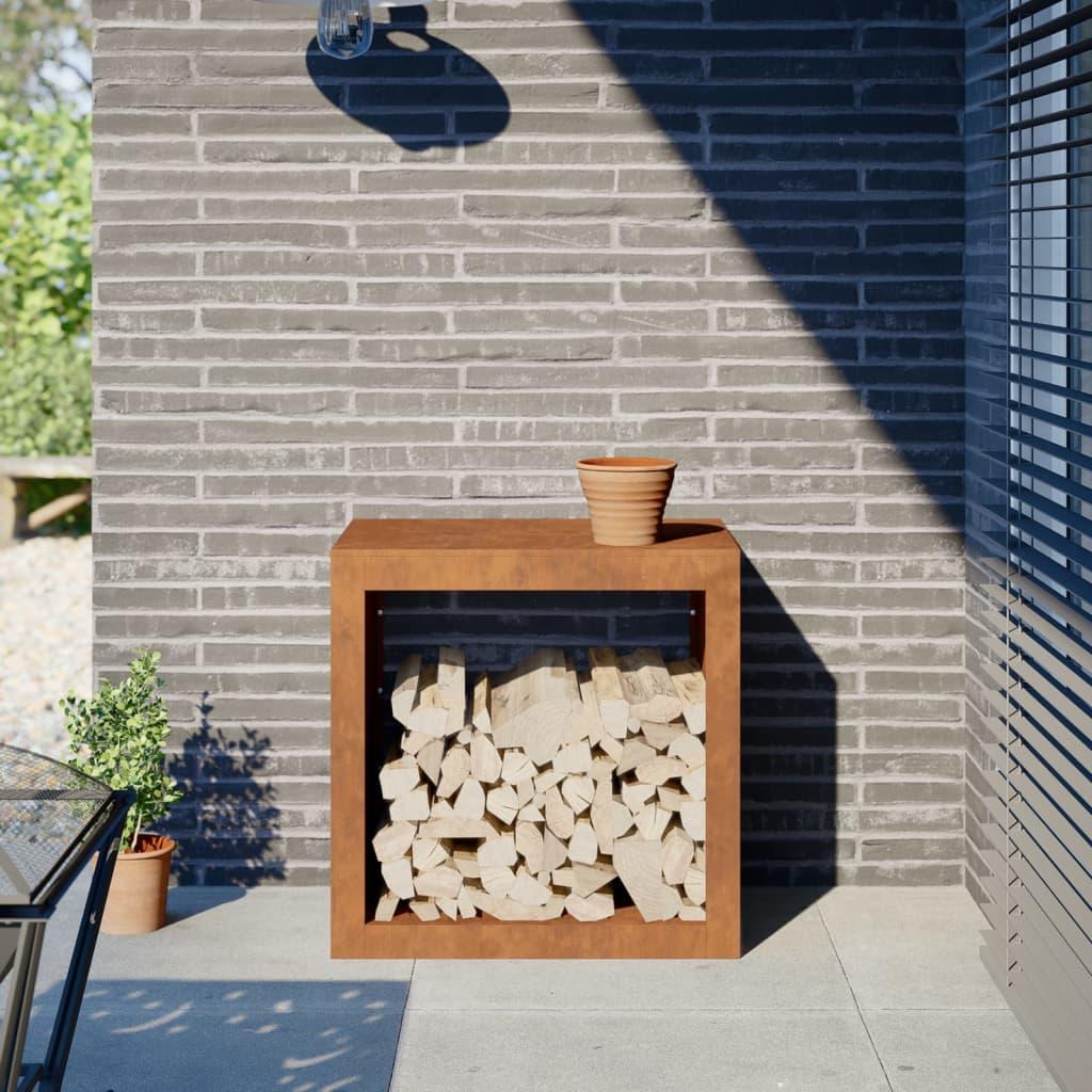 Brændereol 60x40x60 cm i vejrbestandigt stål