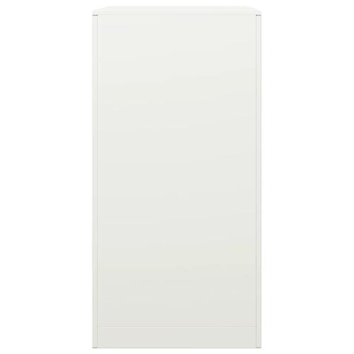 Brændestativ 60x40x80 cm stål hvid