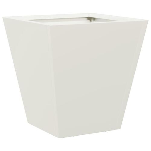 Plantekasse 30x30x30 cm stål hvid
