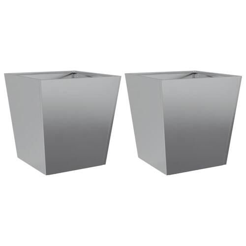 Plantekrukker 2 stk. 40x40x40 cm galvaniseret stål
