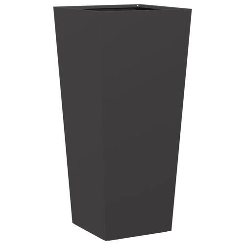 Plantekrukke 35x35x75 cm stål sort
